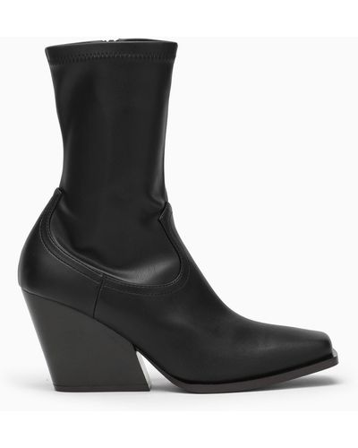 Stella McCartney Faux Leather Texan Boots - Black