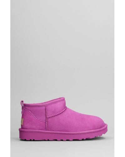UGG Classic Ultra Mini Ankle Boots - Pink