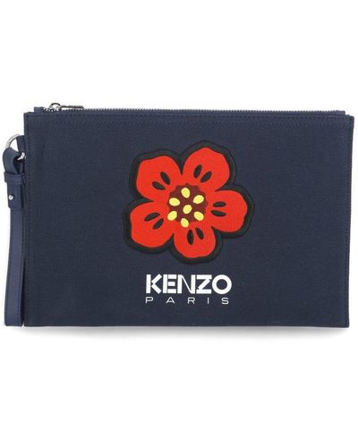 KENZO Boke Flower Clutch - Blue