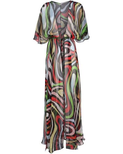 Emilio Pucci Dressing Gown With Print - White