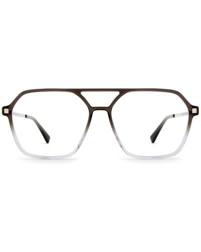 Mykita Hiti C157 Grey Gradient/shiny Silve Glasses - White