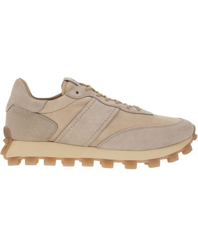 Tod's 1T Nubuck Leather Trainers - Brown
