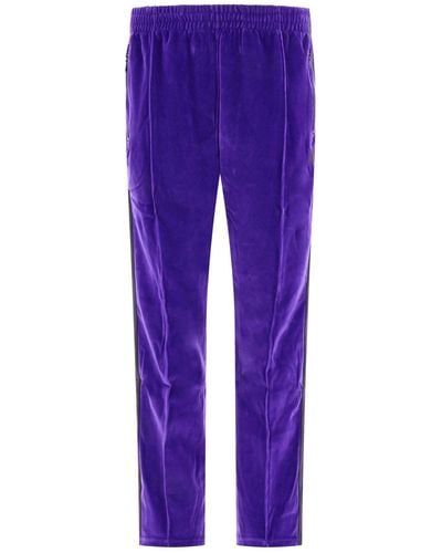 Needles Velour Track Trousers - Purple