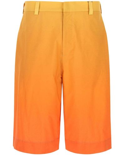 Etro Cotton Bermuda Shorts - Orange