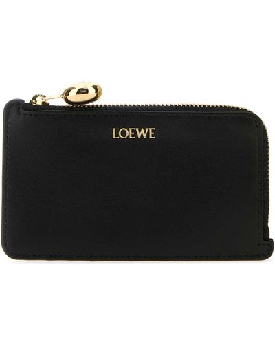 Loewe Leather Card Holder - Black