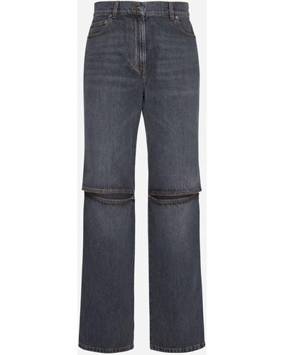 JW Anderson Cut-Outs Knee Jeans - Blue