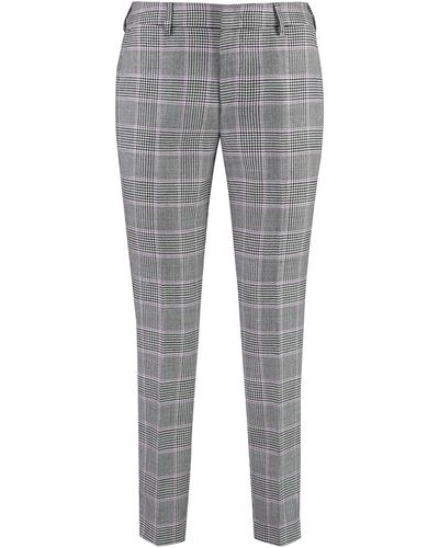 PT01 New York Virgin Wool Tailored Trousers - Grey