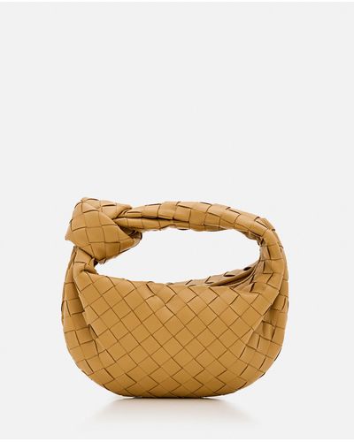 Bottega Veneta Mini Jodie Leather Handbag - Brown