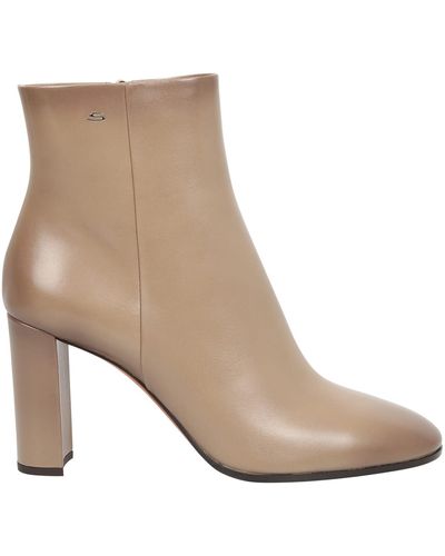 Santoni Leather Boots - Brown