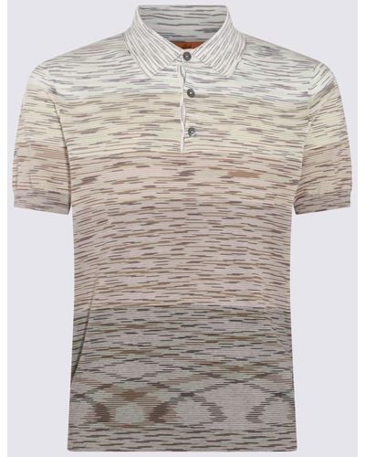 Missoni Beige Multicolour Cotton Polo Shirt - Natural