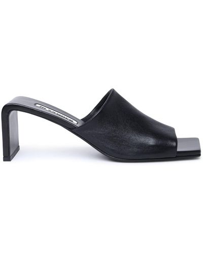 Jil Sander Sculpted Heel Sandals - Blue