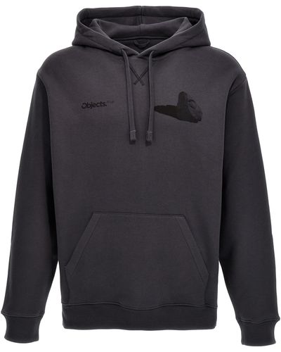Objects IV Life Boulder Print Hoodie - Gray