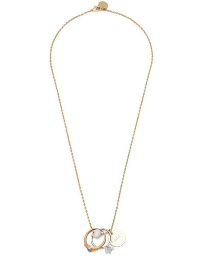 Marni Ring-pendant Chain Necklace - White