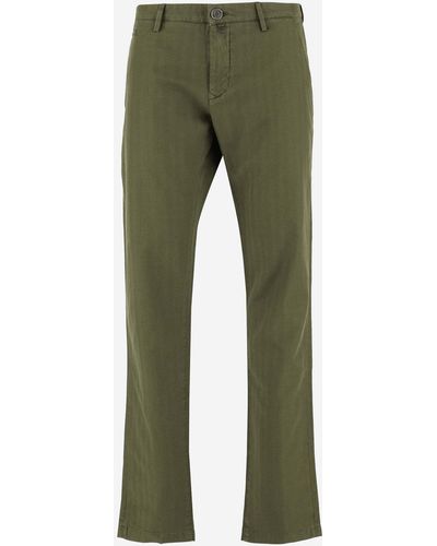 Jacob Cohen Cotton Blend Stretch Pants - Green