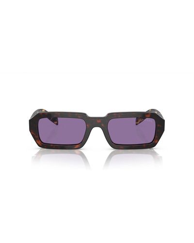 Prada Rectangle Frame Sunglasses Sunglasses - Purple