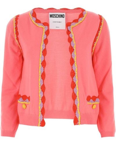 Moschino Wool Cardigan - Pink