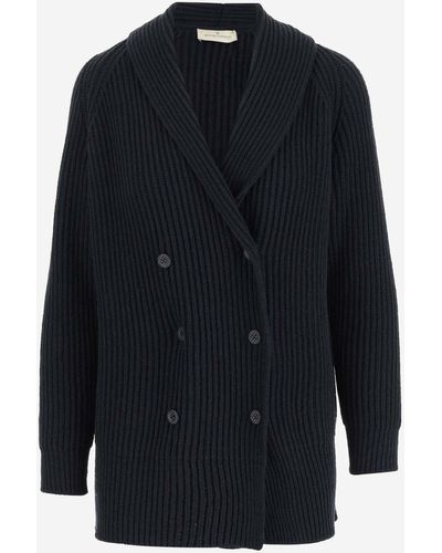 Bruno Manetti Cotton Blend Cardigan - Blue