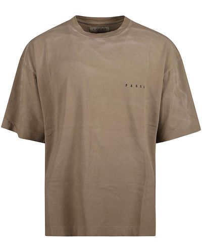 Paura Logo Oversized T-Shirt - Natural