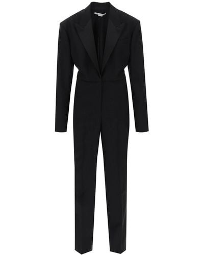 Stella McCartney Wool Tuxedo Jumpsuit - Black