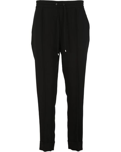 KENZO Cropped Drawstring Pants - Black