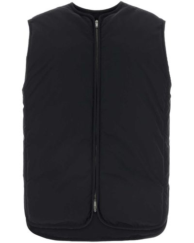 Jil Sander Polyester Sleeveless Down Jacket - Black