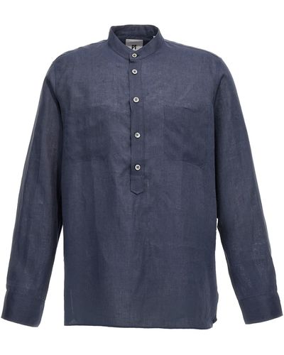 PT01 Linen Shirt - Blue
