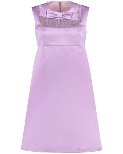 Nina Ricci Satin Dress - Purple