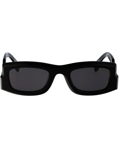Marcelo Burlon Cirsium Sunglasses - Black