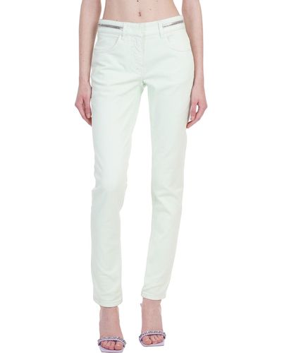 Givenchy Jeans In Green Denim - Multicolour