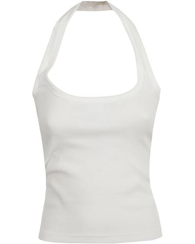 Courreges Courreges Top With Ac Logo - White