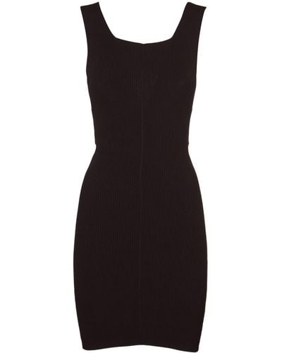Philosophy Di Lorenzo Serafini Slim Fit Sleeveless Knit Short Dress - Black