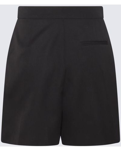Alexander McQueen Wool Zipped Shorts - Black