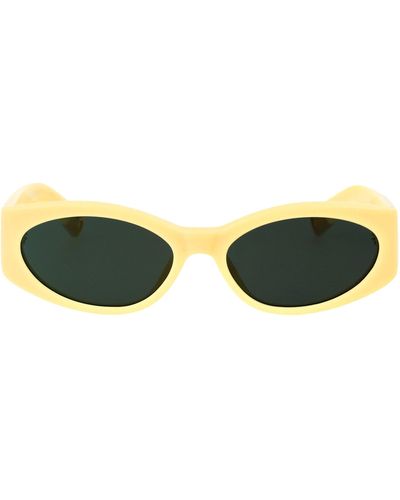 Jacquemus Oval Frame Sunglasses - Yellow