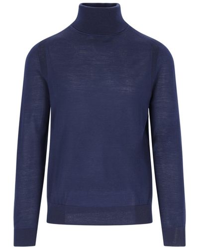 Paul Smith Turtleneck Sweater - Blue