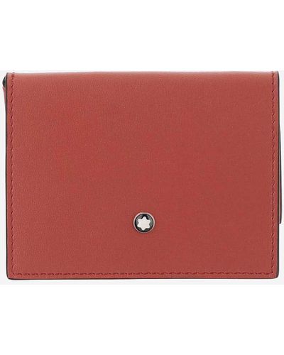 Montblanc Trio Soft Card Holder 4 Compartments - Red