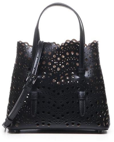 Alaïa Mina 20 Tote Bag - Black