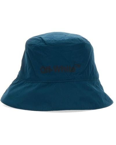 Off-White c/o Virgil Abloh Hats Polyester Peacock - Blue