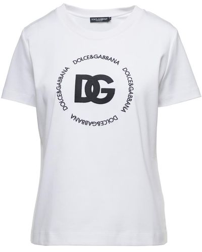 Dolce & Gabbana T-Shirt M/Corta Giro - White