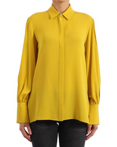 The Row Silk Shirt - Yellow
