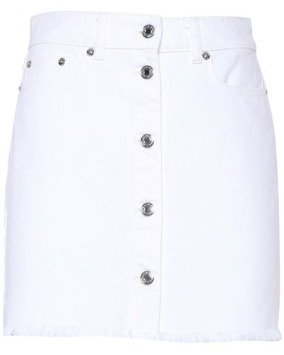 Michael Kors Denim Mini Skirt - White