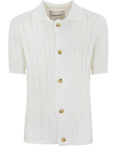 Amaranto Perforated Shirt - White