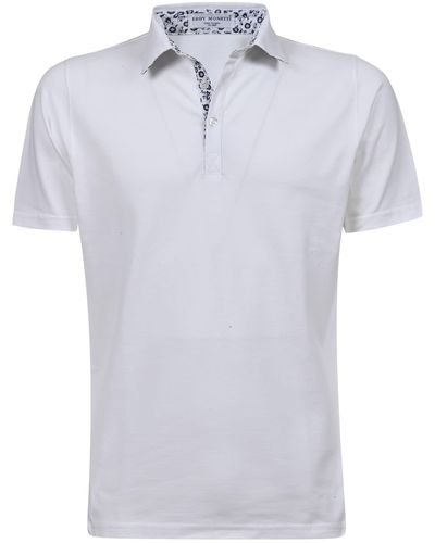 Eddy Monetti Short-sleeve Polo Shirt - White