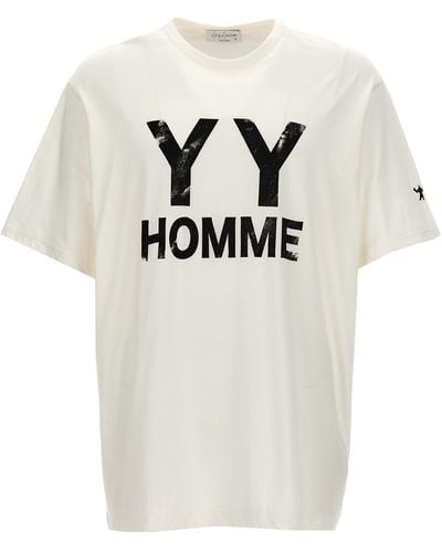 Yohji Yamamoto Logo Print T-Shirt - Grey