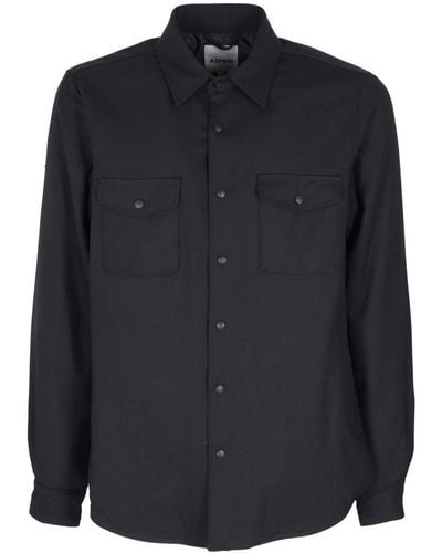 Aspesi Long Sleeved Buttoned Shirt - Black