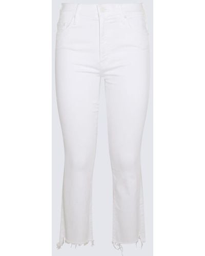 Mother Cotton Jeans - White