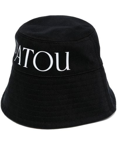 Patou Logo-print Bucket Hat - Black