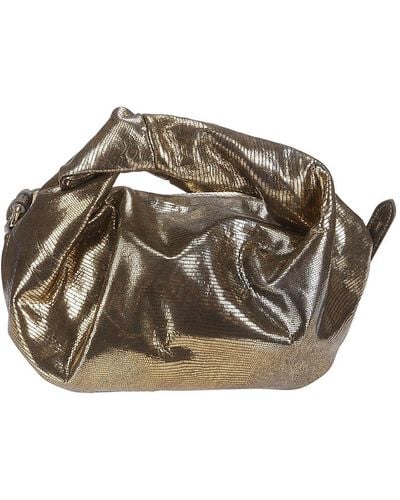 Dries Van Noten Metallic Effect Zip-Up Clutch Bag - Multicolor