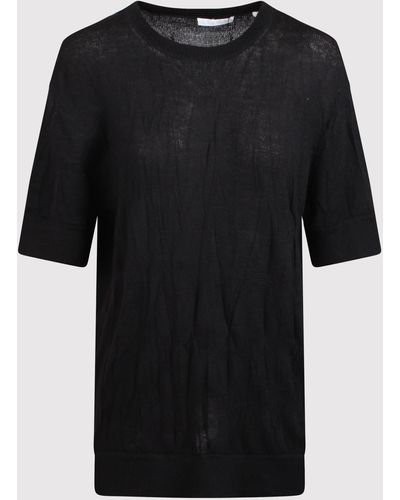 Helmut Lang Jumper With Logo On The Back - Black