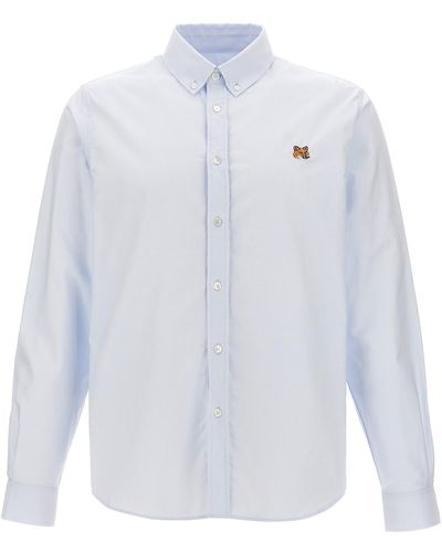 Maison Kitsuné Mini Fox Head Classic Shirt - White