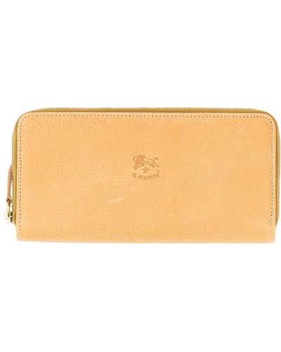 Il Bisonte Zipped Wallet - Orange